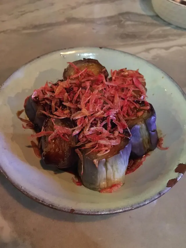 櫻花蝦烏醋茄子 