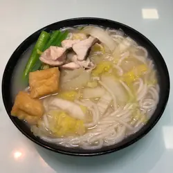 Fish Cakes Noodles, Fresh Fish, Veggies