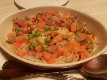 香蒜肉丝意粉