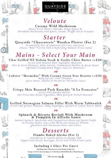 晚餐menu