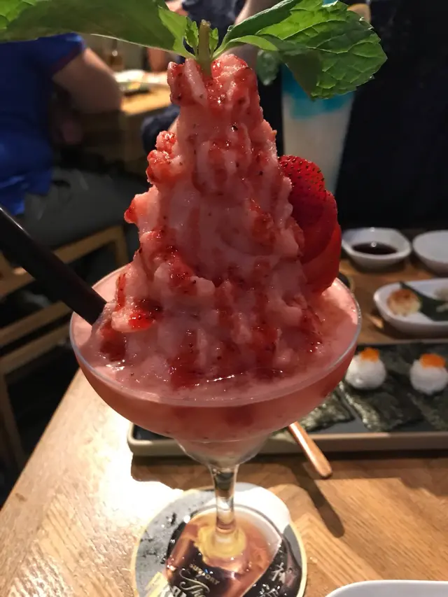 Strawberry  yakult  cocktail