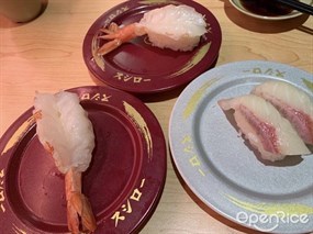 赤蝦、油甘魚 - 佐敦的壽司郎