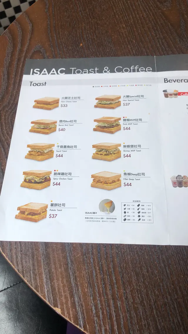 吐司餐單