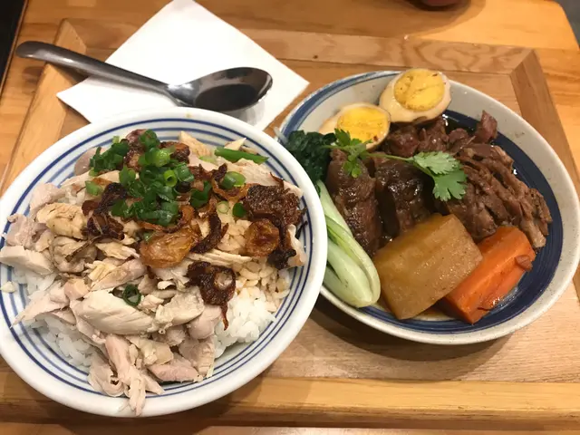滷水蛋牛腩雞肉飯