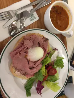 Grilled  beef  on  sourdough  