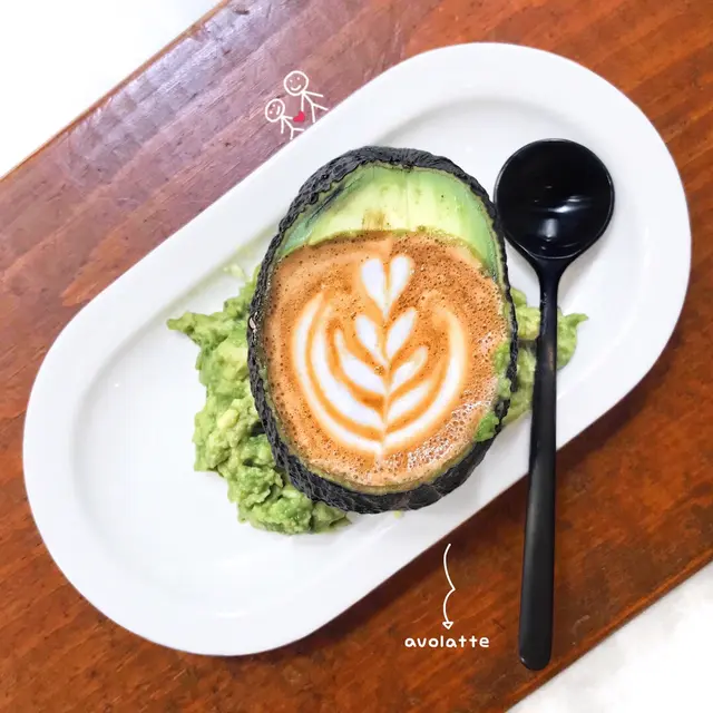 牛油果latte