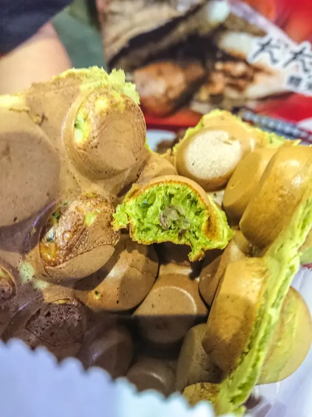 抹茶紅豆雞蛋仔