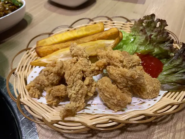 炸地瓜條,鹽酥雞