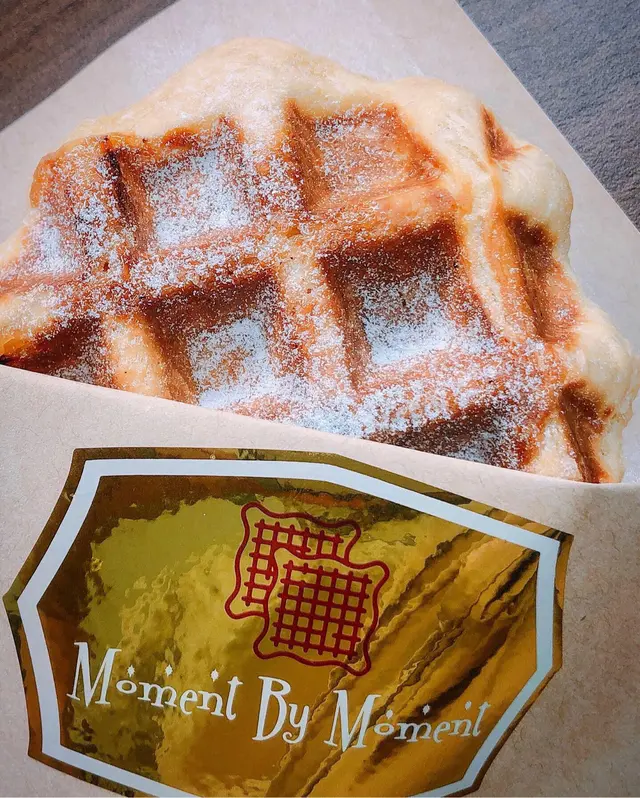 原味waffle  with  pearl  sugar  