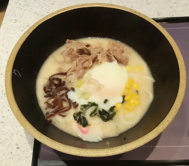 月見牛肉日式烏冬