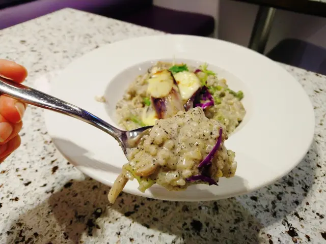 黑松露椰菜花野菌忌廉意大利飯伴香烤茄子