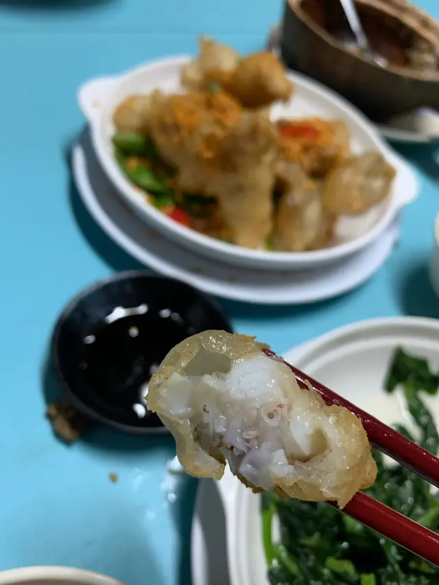 炸粉唔厚，肉滑