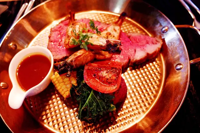 美國牛肉眼配扒大蝦