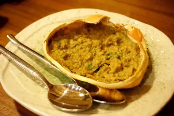 松叶蟹膏甲罗烧