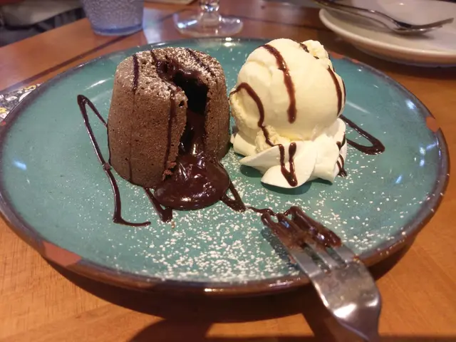 朱古力心太軟配意大利雪糕(加$38升級)