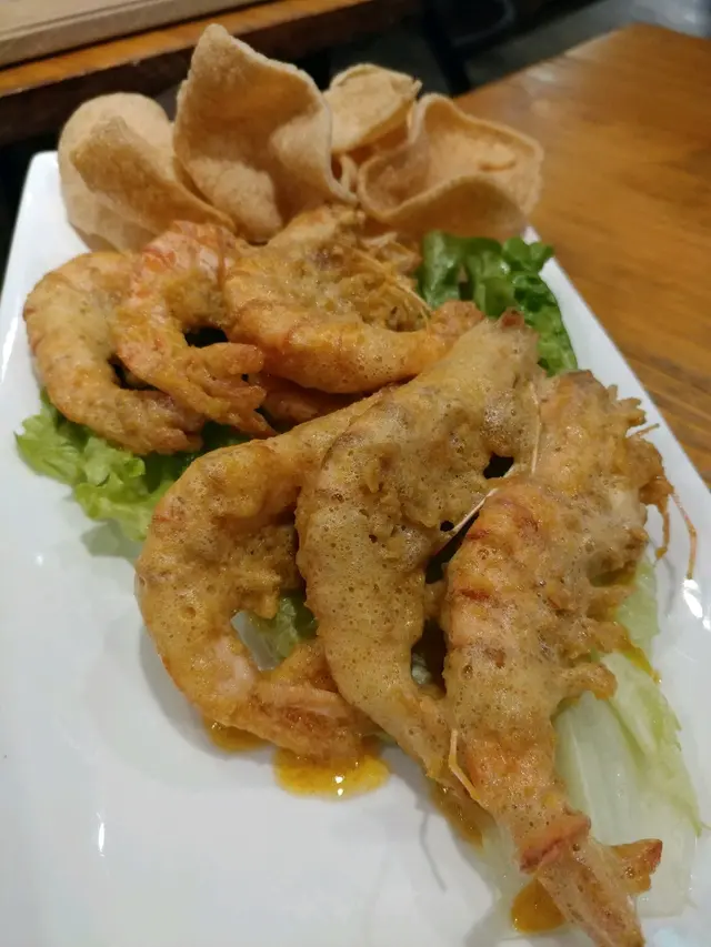 招牌黃金咸蛋鮮海蝦