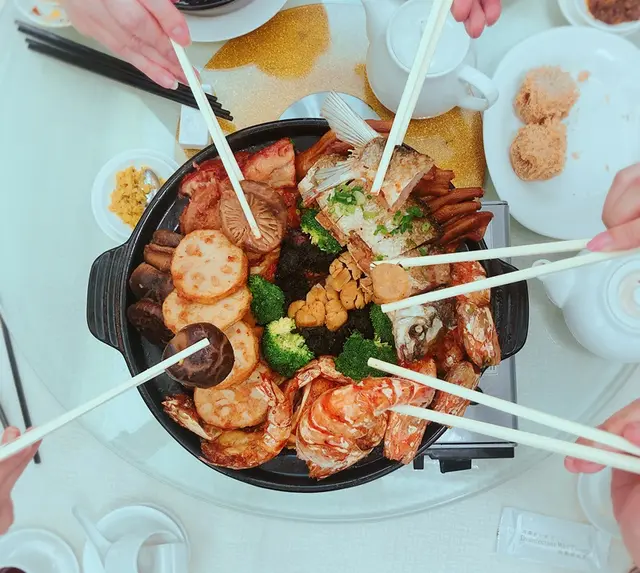 花開富貴紅盤菜