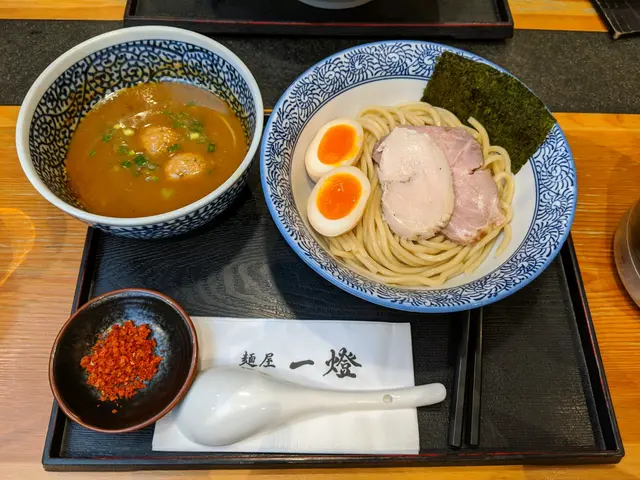 味玉濃厚魚介沾麵