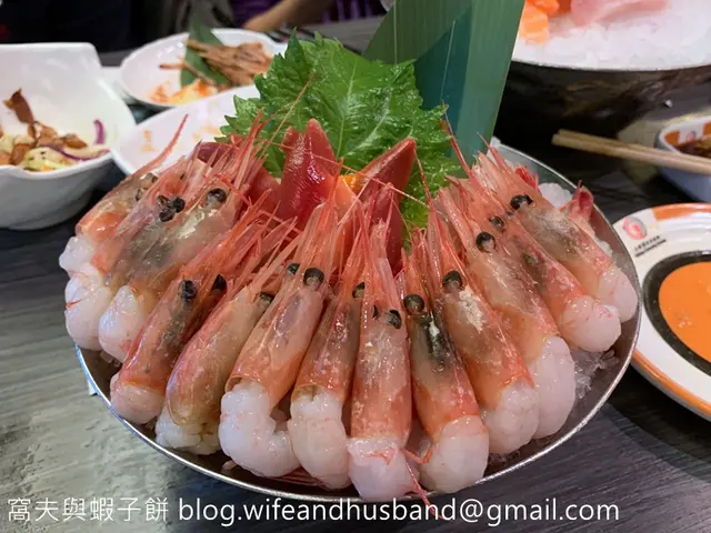 甜蝦,北寄貝、象拔蚌和北海道帶子