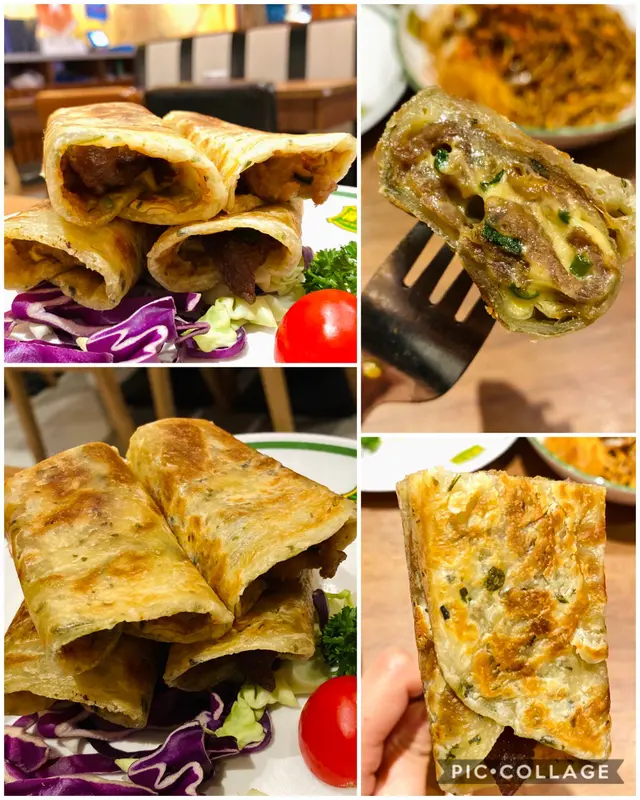 芝味牛肉葱油餅卷