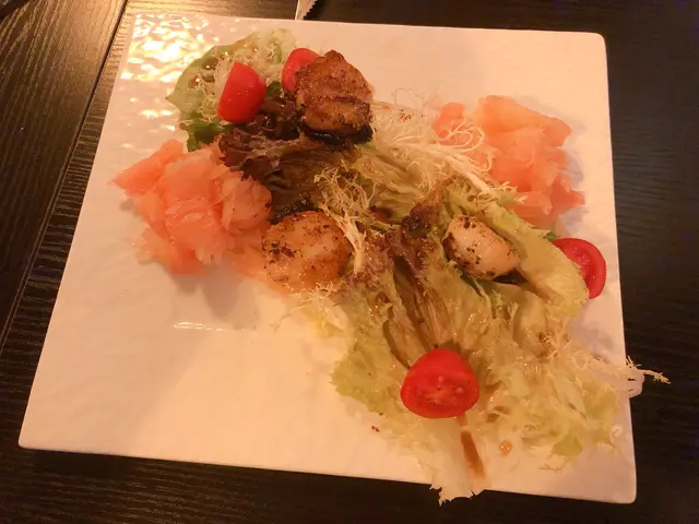 香煎帶子柚子沙律