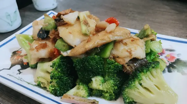 XO醬海斑片炒西蘭花