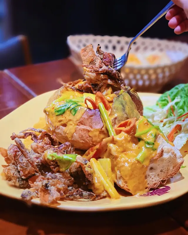 泰皇咖喱法包軟殼蟹