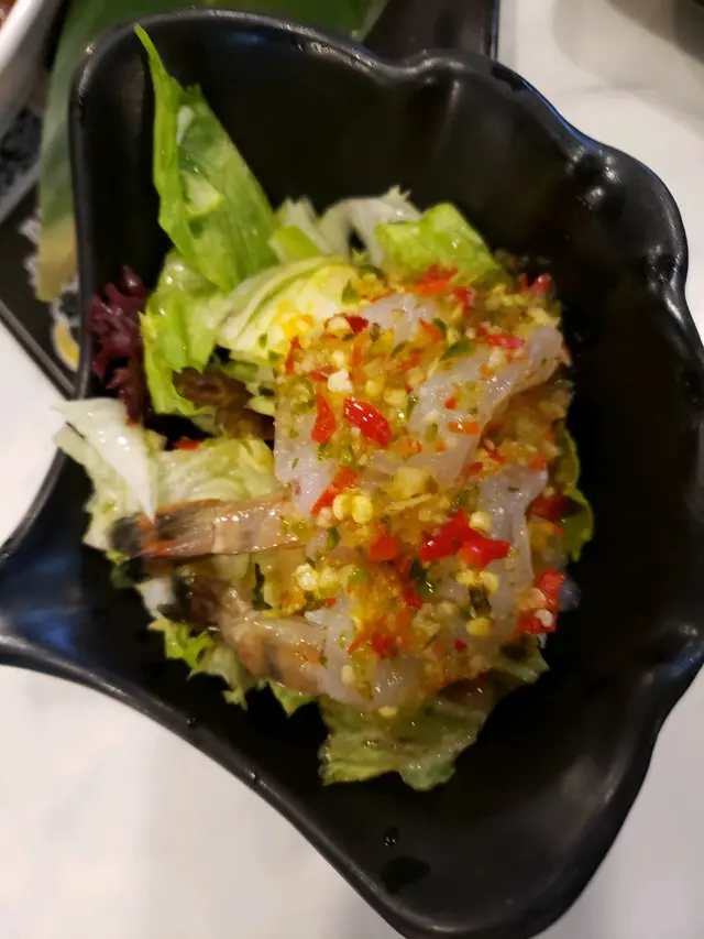 泰式醬夠辣，而生蝦都爽