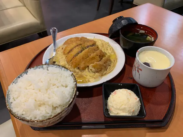 滑蛋自家製吉列豬扒飯set