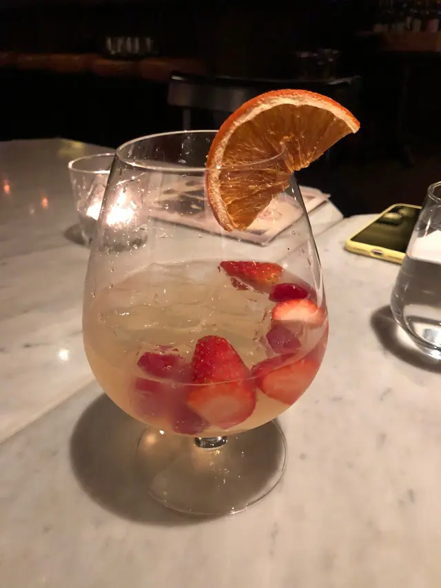 gin elder flower syrup citrus fruits top