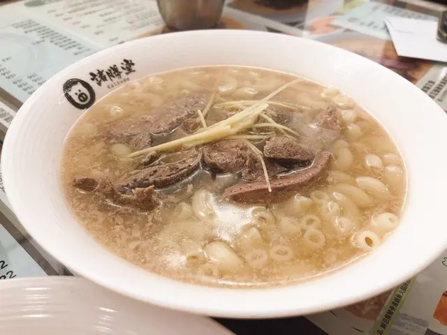 鮮薑汁豬膶豬骨湯通粉