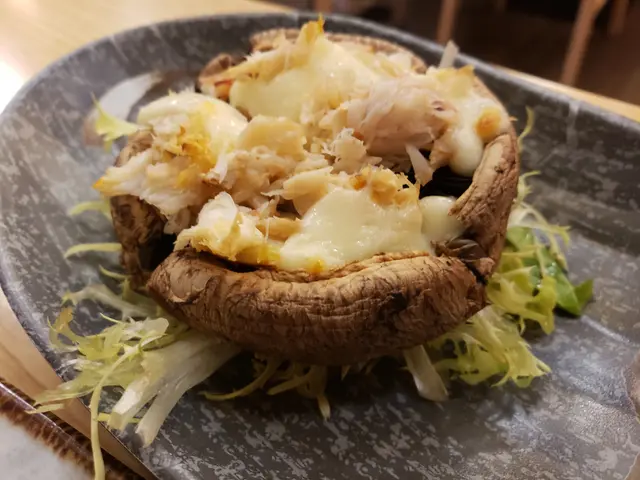 芝士蟹肉大啡菇