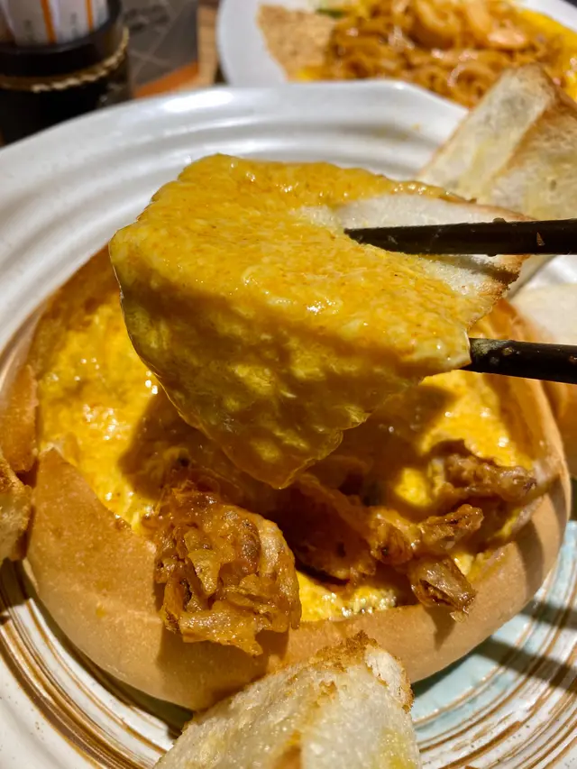 麵包焗咖喱軟殼蟹