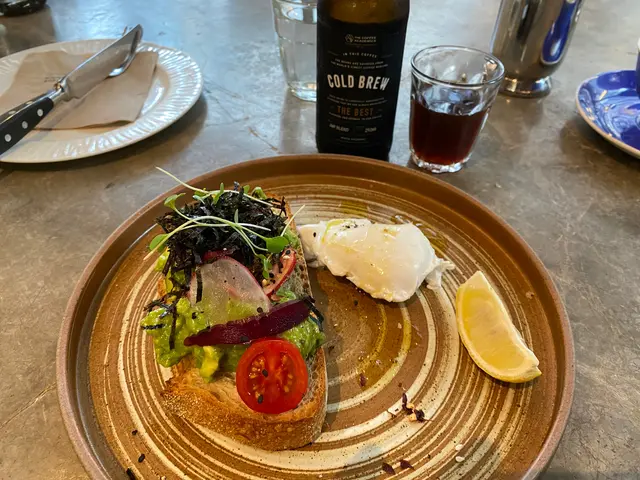 Cold brew, avocado toast