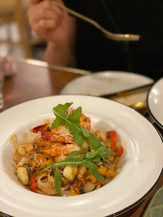 大蝦帶子蒟蒻麵