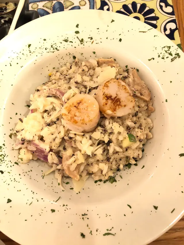 黑松露帶子什菌意大利飯