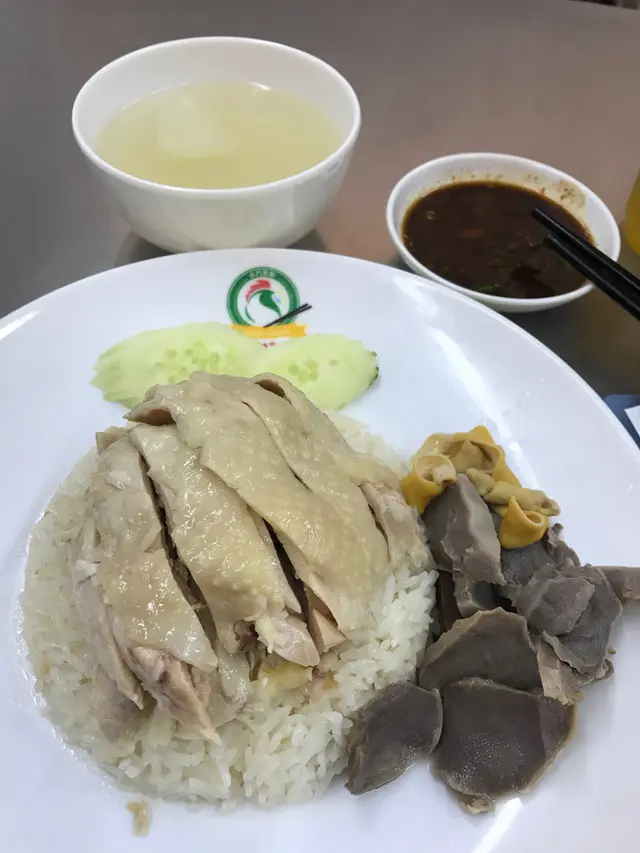 海南雞髀飯加雞雜