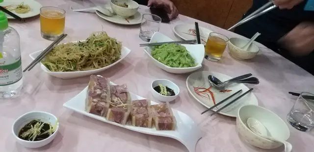 石花菜x肴肉x炒青瓜絲