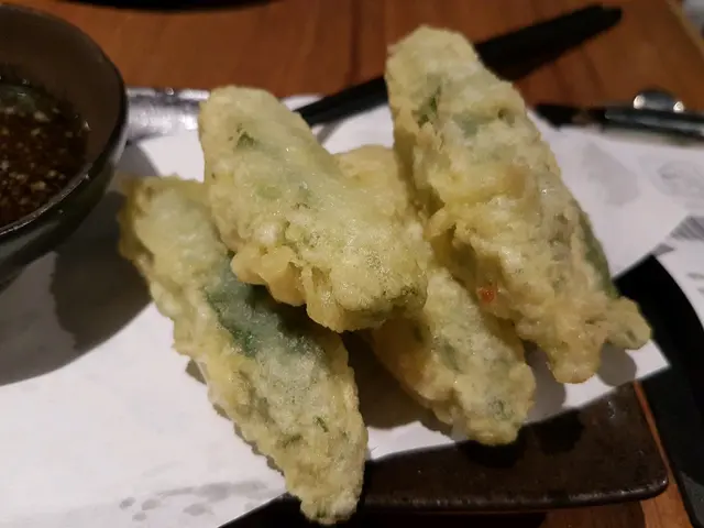 秋葵蟹肉天婦羅