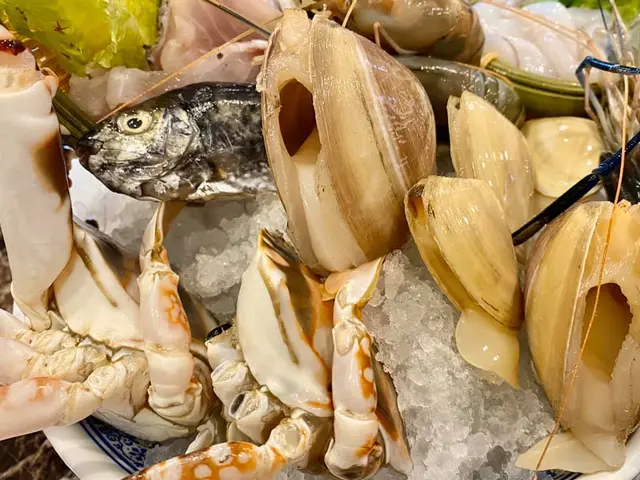 環遊海鮮船：鮮魷、大頭蝦、馬刀貝、龍躉斑腩、泥鯭、桂妃蚌、紅蟹、貴妃蚌