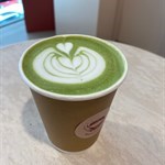 Smooth  and  delicious.  The  base  price  for  matcha  latte  is  50 ,  +5  for  oat  milk.