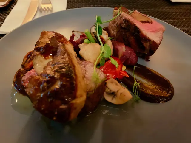 香煎法國鵝肝配美國安格斯牛柳