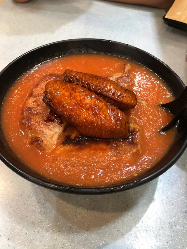 豬扒雞翼番茄湯一丁