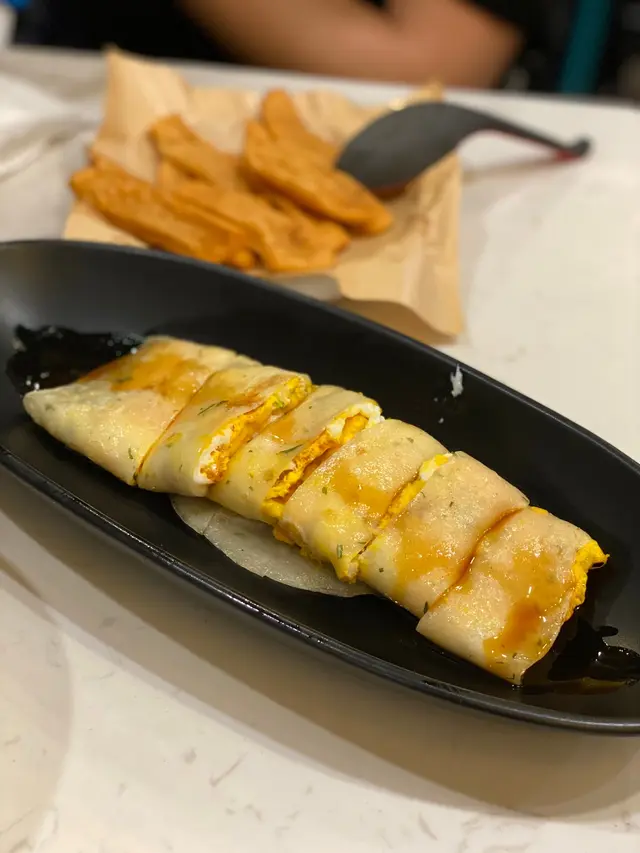 芝士玉米蛋餅