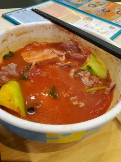 汤饭：牛肉和餐肉