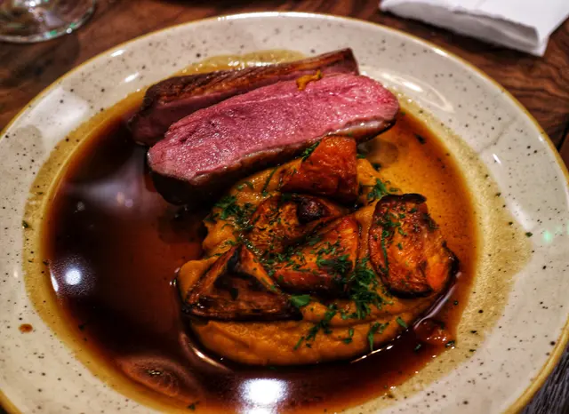 Duck Breast, Spice Honey, Carrot