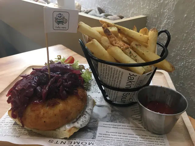 豆腐英雄漢堡配薯條