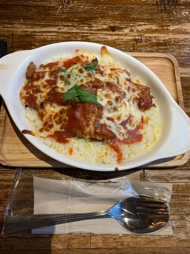 西西里式鮮茄烤豬扒焗珍珠飯