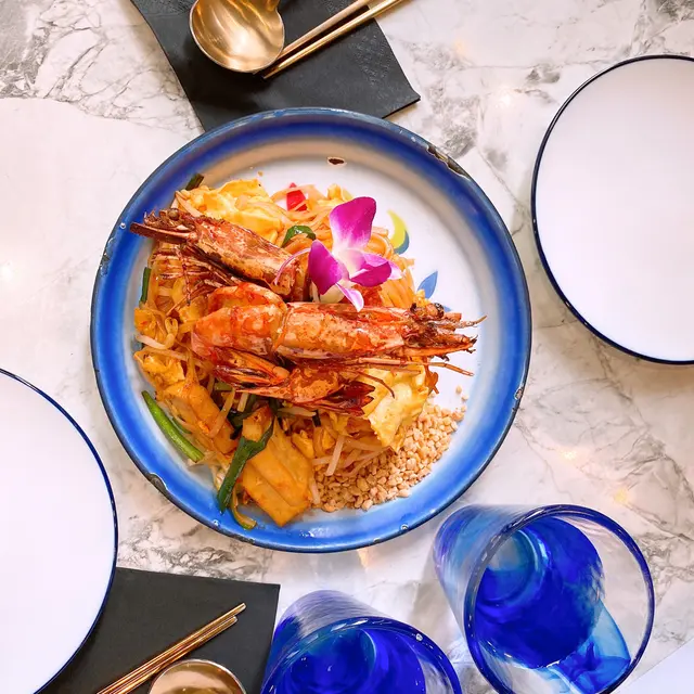 泰式大蝦炒金邊粉