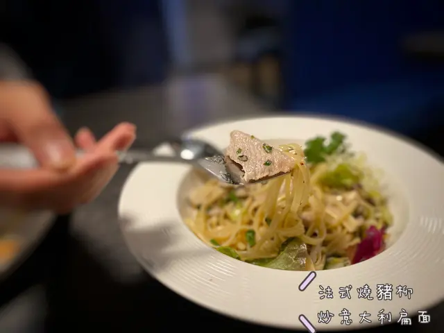 法式燒豬柳炒意大利扁麵